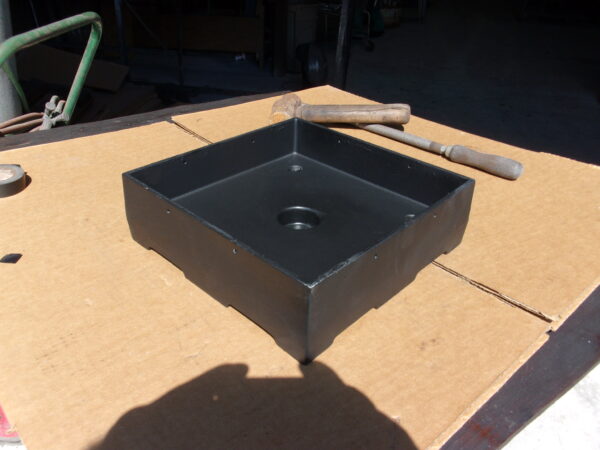 10x10 Anchored Base – Rough Cut (R10B): Full 10 x 10 inches ID actual